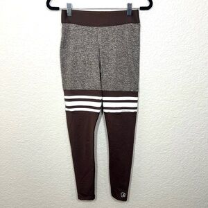 Bombshell Sportswear Thigh Highs Leggings  Brown Tan White Size S